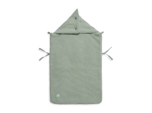 Sac de dormit pentru bebelusi Jollein Basic Knit, verde, cu fleece, pentru scaune auto si carucioare - Img 9