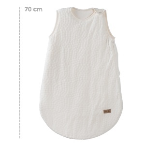 Sac de dormit pentru bebelusi Roba Seashells, 70 cm, din bumbac organic, alb - Img 5