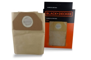 Sac de filtru din hartie BlackDecker 20L set 5 bucati pentru aspiratoare uscatumed