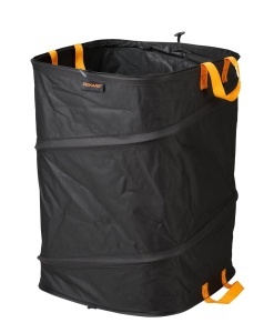 Sac de gradina Fiskars Ergo Pop-Up 1028372 175L pliabil negruportocaliu