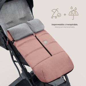 Sac de iarna universal Interbaby pentru carucior, roz, material antialergic - Img 5