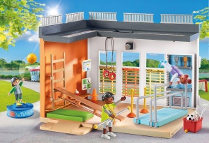 Sala de sport PLAYMOBIL City Life 71328 cu accesorii pentru fotbal, baschet si tenis - Img 3