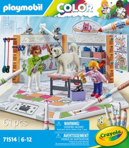 Salon de frizerie pentru caini PLAYMOBIL Color 71514, 61 piese, creativitate nelimitata - Img 4