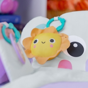 Saltea de activitati Bright Starts Tummy Time Prop Play, Unicorn, 4 jucarii incluse - Img 7
