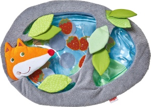 Saltea de joaca HABA Wasser-Spielmatte Waldfreunde pentru bebelusi umplere cu apa stimulare motorica