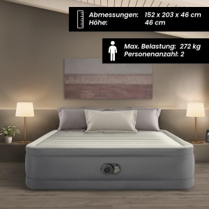 Saltea pneumatica Intex PremAire 152x203 cm, 2 persoane, cu pompa electrica integrata - Img 3