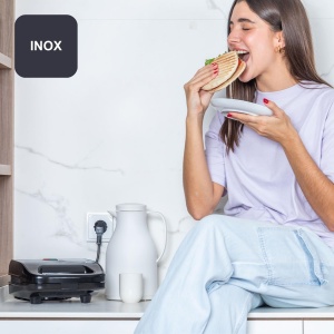 Sandwich Maker BlackDecker BXSA754E, 750W, 3-in-1, Placi Detasabile - Img 6