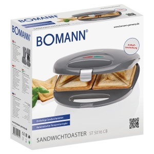 Sandwich Maker Bomann ST 5016 CB 750W Placi Antiaderente Gri - Img 7