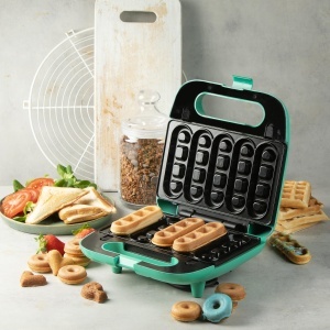 Sandwich Maker DOMO DO1109C 5-in-1, 750W, Verde - Img 2