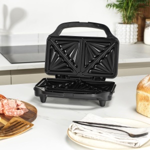 Sandwich Maker Salter EK2017TFVDE, 900W, Antihaft, Capacitate 2 Sandwichuri - Img 8