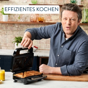 Sandwich Maker si Waffe Tefal Jamie Oliver SW70J810 Placi Antiaderente InoxNegru - Img 7