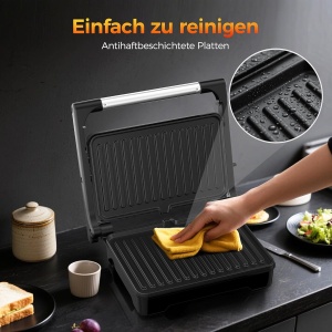 Sandwich Maker YASHE 1500W, XXL, Gratar Panini, Design Compact - Img 4