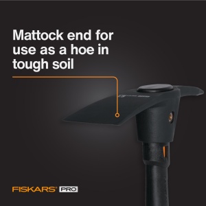 Sapa Fiskars Pro IsoCore 0,7 kg, cu sistem de control al socurilor, portocalieneagra - Img 2