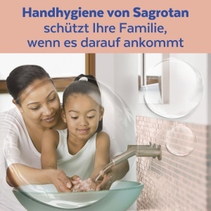 Sapun lichid antibacterian Sagrotan Samt-Schaum 8 x 250 ml, Kirschblute si Rose - Img 5