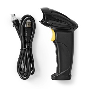 Scanner de coduri de bare Nedis cu laser, cablat, 1D, USB - Img 5
