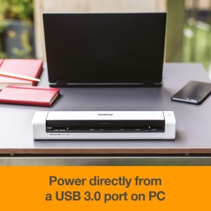 Scanner mobil Brother DS-740D, A4, 15 ppm, USB, Negru - Img 7