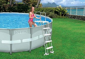 Scara de siguranta Intex 28077, pentru piscine de 132 inaltime, gri - Img 4