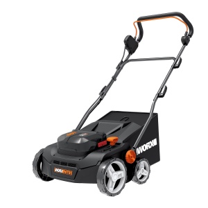 Scarificator si aerator de gazon fara fir WORX Nitro WG855E9 - pana la 400 m2 - latime grebla latime de lucru 36 cm - motor fara perii - reglare inalt - Img 1