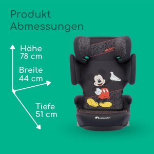 Scaun auto Bebeconfort RoadFix i-Size, Mickey Mouse, 3,5-12 ani, usor, 4,4 kg - Img 8