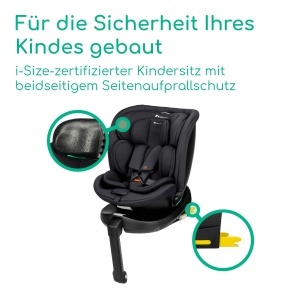 Scaun auto copii Bebeconfort RevolveFix Plus 360 i-Size, rotire 360, 0-12 ani, negru - Img 4