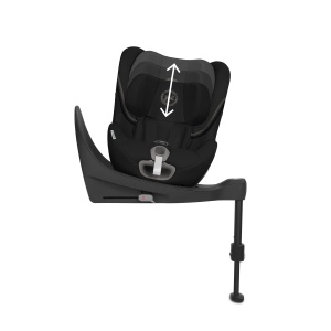 Scaun auto copii CYBEX Sirona S2 i-Size Moon Black 360deg rotativ - Img 4