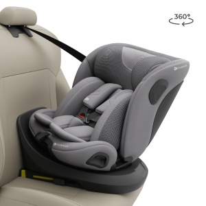 Scaun auto copii Kinderkraft I-GROW 2 PRO, 0-36 kg, rotire 360, gri - Img 3