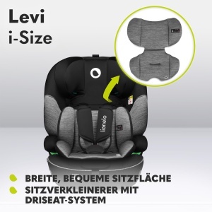 Scaun auto copii Lionelo Levi i-Size 76-150 cm reglabil pe inaltime spuma cu memorie protectie laterala - Img 7