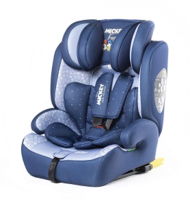 Scaun auto copii Tataway Disney Mickey Mouse, ISOFIX, 76-150 cm, Albastru