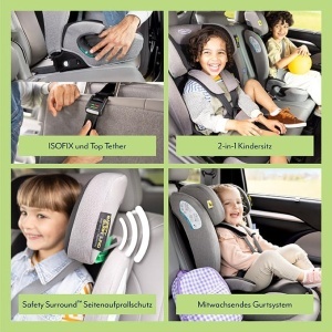 Scaun auto Graco Energi i-Size R129, 76-150 cm, Meteor, cu ISOFIX - Img 3