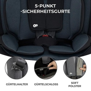 Scaun auto Kinderkraft ONETO3 i-Size 76-150 cm, 9-36 kg, Negru - Img 10