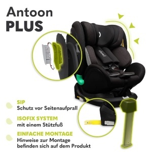 Scaun auto Lionelo Antoon Plus Isofix 360deg 0-18 kg - Img 5