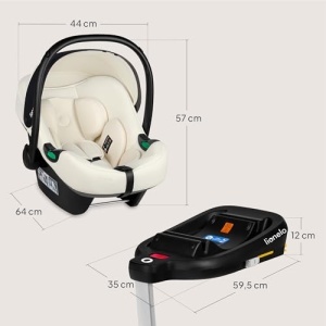 Scaun Auto Lionelo Astrid i-Size cu Baza ISOFIX, 40-87 cm, 3-Puncte, Dri-Seat - Img 12