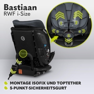 Scaun Auto Lionelo Bastiaan RWF 0-36 kg Rotire 360deg ISOFIX i-Size R129 - Img 3