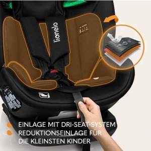 Scaun Auto LIONELO LAVENDER I-SIZE pentru copii 76-150 cm, cu ISOFIX - Img 8