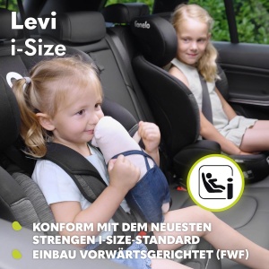 Scaun auto Lionelo Levi i-Size, 9-36 kg, 15 luni - 12 ani, cu suport pentru cap din memory foam - Img 4