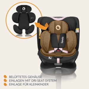 Scaun auto rotativ Lionelo Navy i-Size 360deg ISOFIX 40-150 cm reglabil - Img 5