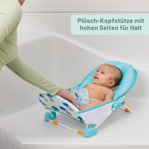 Scaun de baie pentru bebelusi Disney Baby Nemo Bright Starts, 2 pozitii, 0-6 luni - Img 5