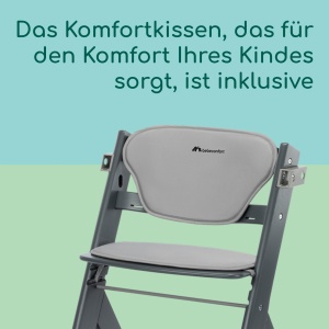 Scaun de masa Bebeconfort Timba 2, Ergonomic, Culoare Grey Mist, Pana la 110 kg - Img 8