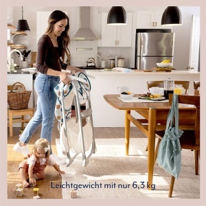 Scaun de masa Graco SnackEase compact si pliabil cu tavita detasabila cos de depozitare multicolor - Img 5