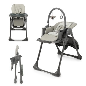 Scaun de masa Kinderkraft TUMMIE 2 in 1, adaptabil, gri