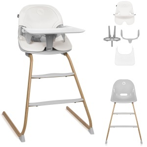 Scaun de masa multifunctional Lionelo Dalia 2-in-1 6-36 luni pana la 60 kg cu centura de siguranta si tavita detasabila