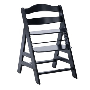 Scaun de masa pentru copii Hauck Alpha Black lemn de fag reglabil pana la 90 kg