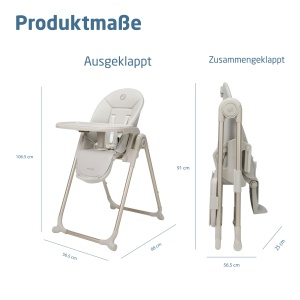 Scaun de masa pentru copii Maxi-Cosi Ava, 0-3 ani, 15 kg, Bej Elegance - Img 7