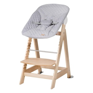 Scaun de masa pentru copii Roba Born Up 2in1, culoare gri, cu functie de leagan - Img 4