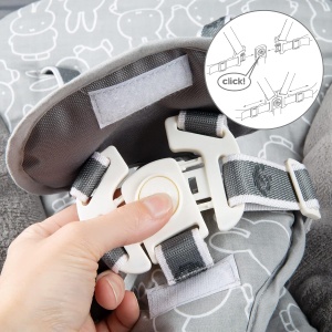 Scaun de masa pentru copii Roba Born Up cu suport pentru nou-nascuti, design natural - Img 9
