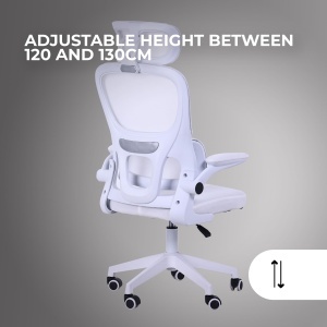 Scaun ergonomic Mars Gaming MGC-ERGOPRO, alb, inaltime ajustabila 120-130cm - Img 3