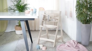 Scaun inalt pentru copii Babyhochstuhl Sit Up Flex, reglabil, din lemn, 6 luni - 70 kg, culoare Stone Washed - Img 14