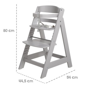 Scaun inalt pentru copii roba Sit Up III reglabil din lemn taupe pana la 50 kg - Img 9