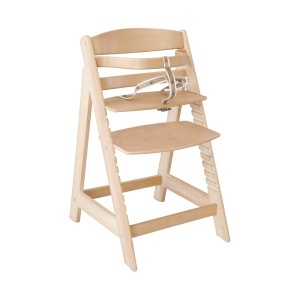 Scaun inalt pentru copii roba Sit Up III reglabil lemn natur cu pernuta Little Stars - Img 2