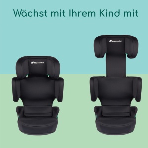 Scaun inaltator Bebeconfort Road Safe i-Size, Scaun pentru copii i-Size, instalare cu centura de siguranta, de la 3,5 ani pana la 12 ani, 15-36 kg, 100-150 cm, Negru complet - Img 3